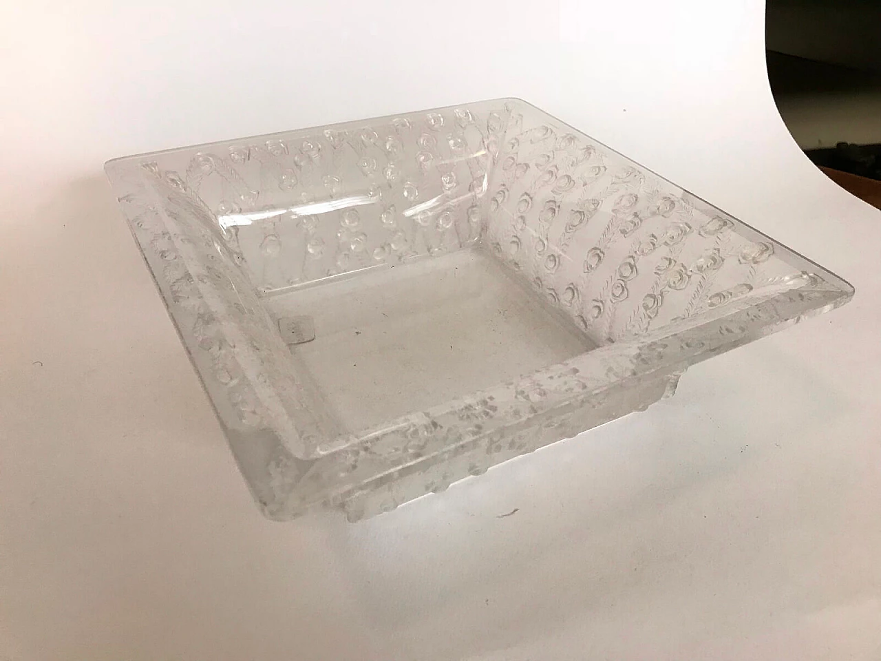 Centro tavola Lalique con motivo rose 1045815