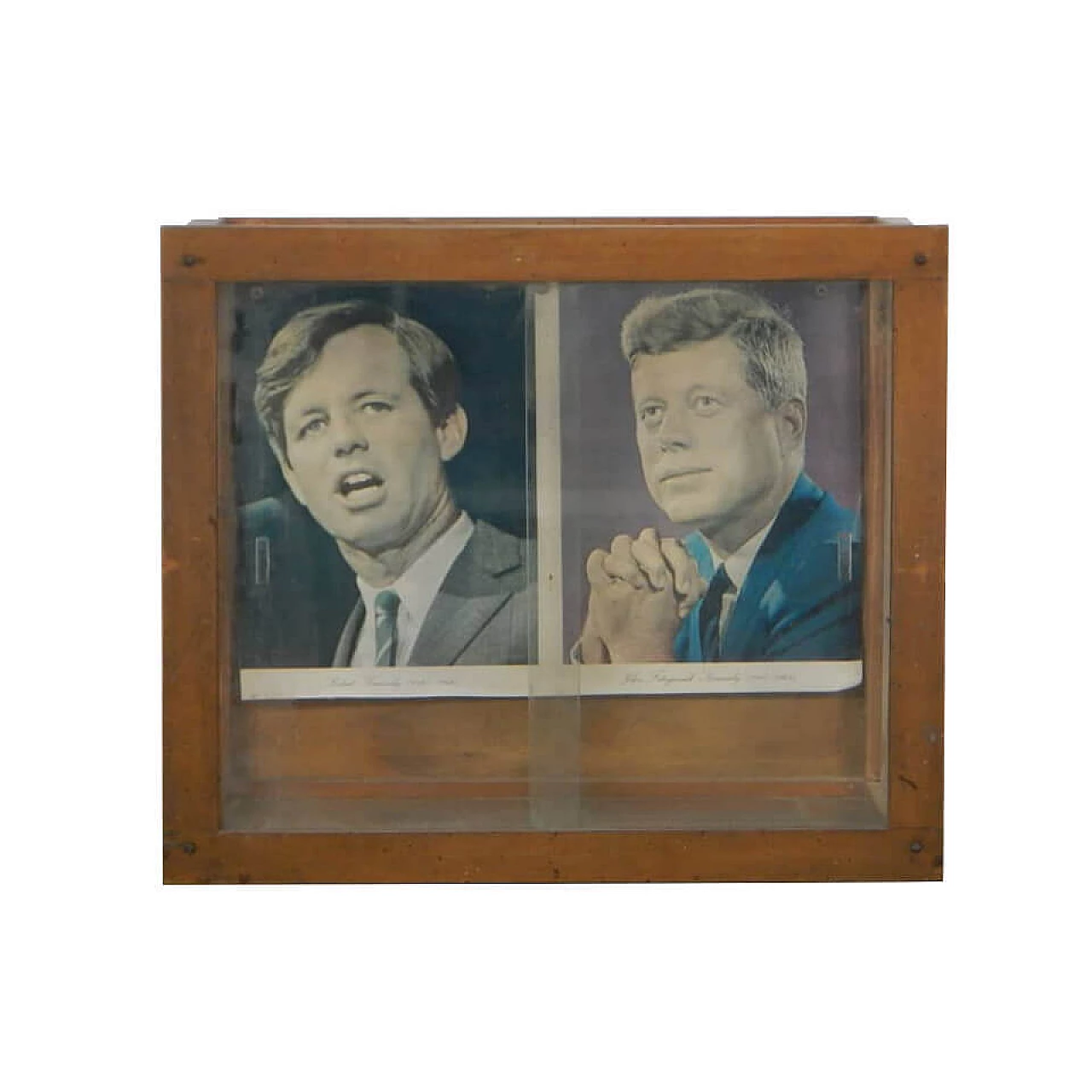 Teca in legno con vetri, anni '30 1084100