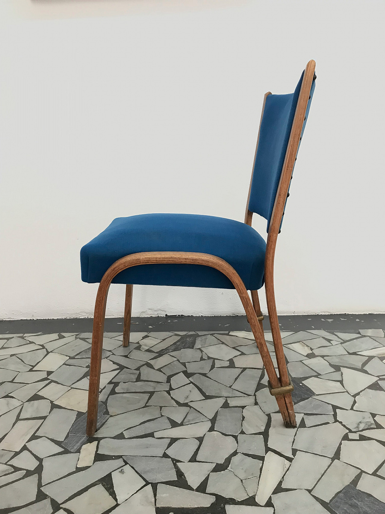 Coppia di sedie Bow-Wood con rivestimento originale 1045916