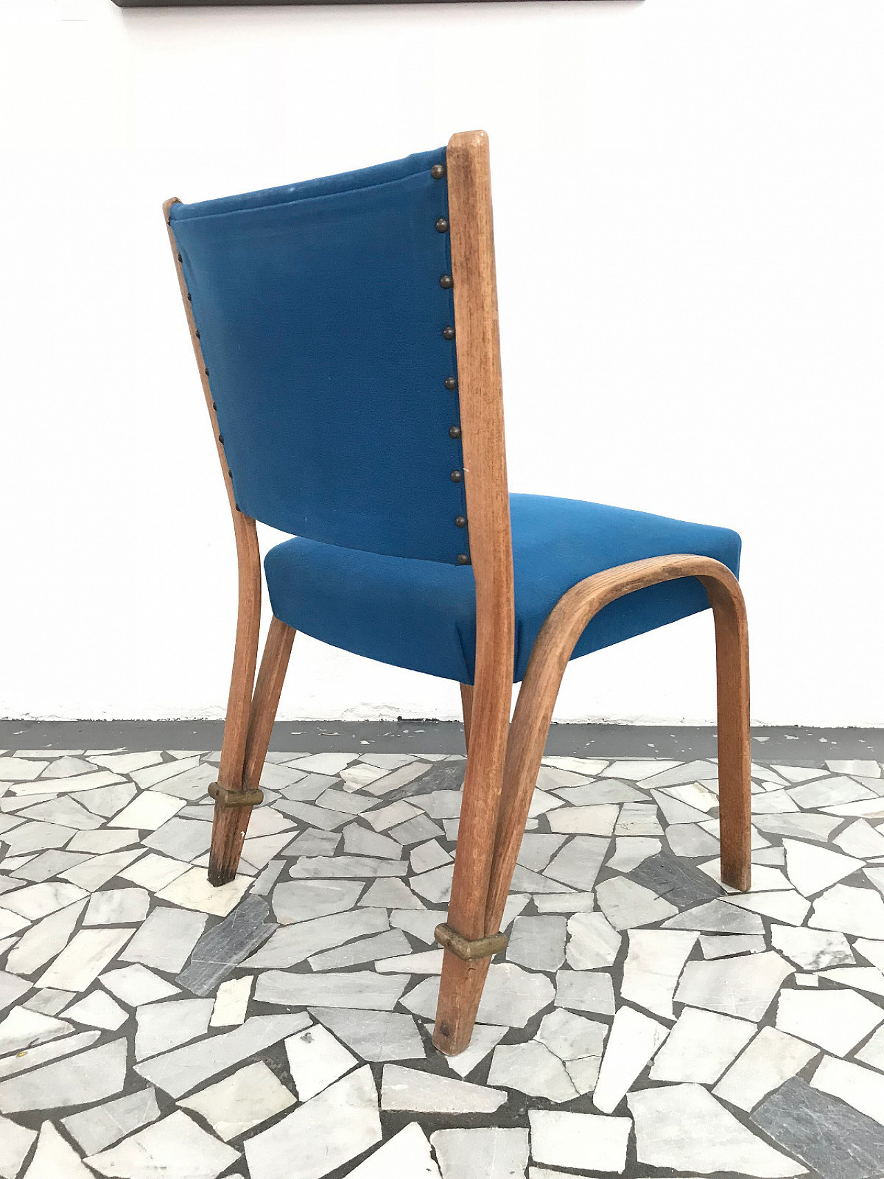 Coppia di sedie Bow-Wood con rivestimento originale 1045917