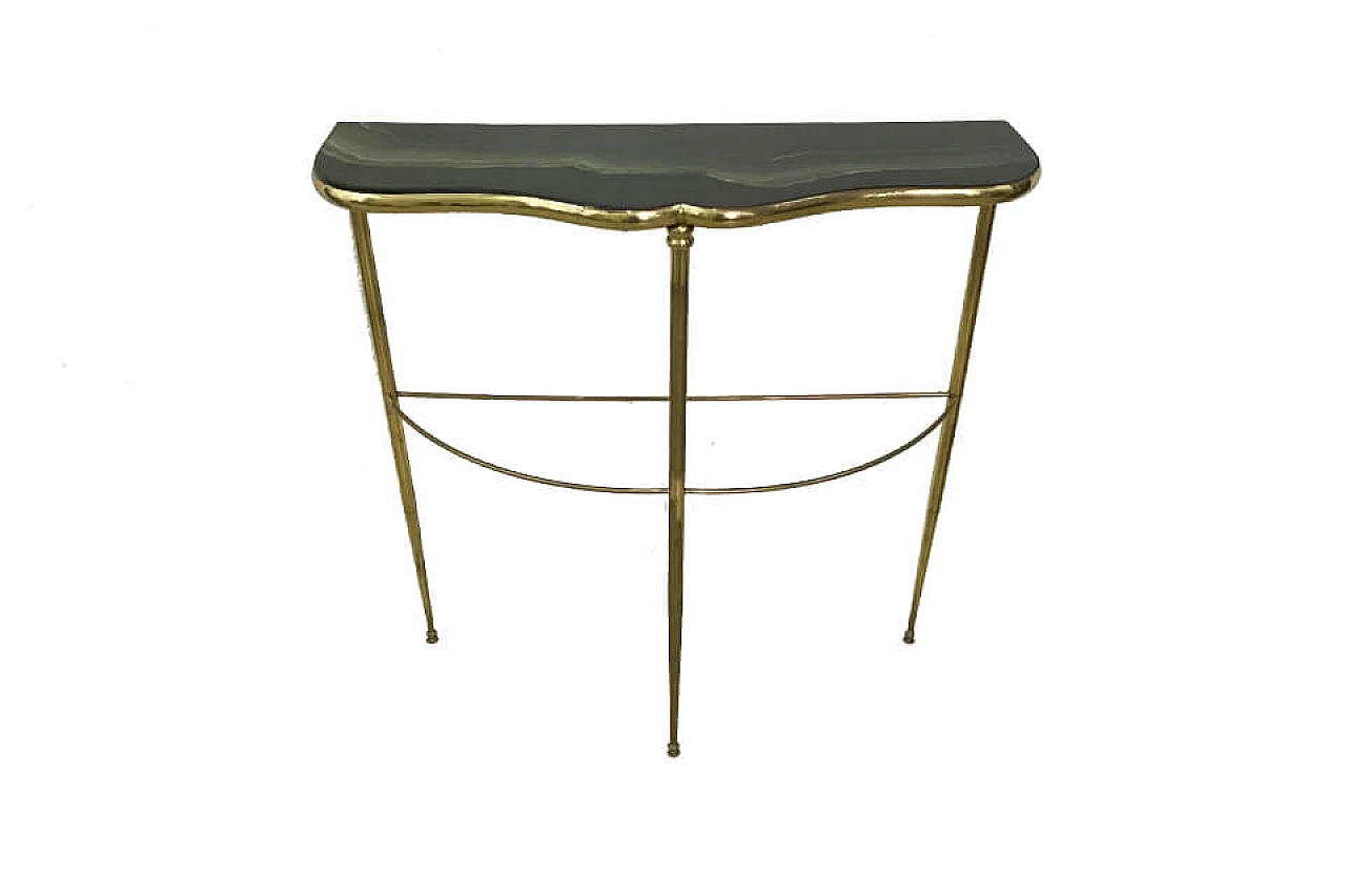 50's entrance console table with resin top 1