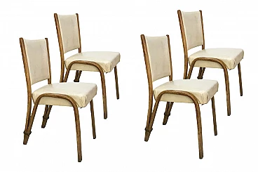 4 cream chairs, Bow-wood.