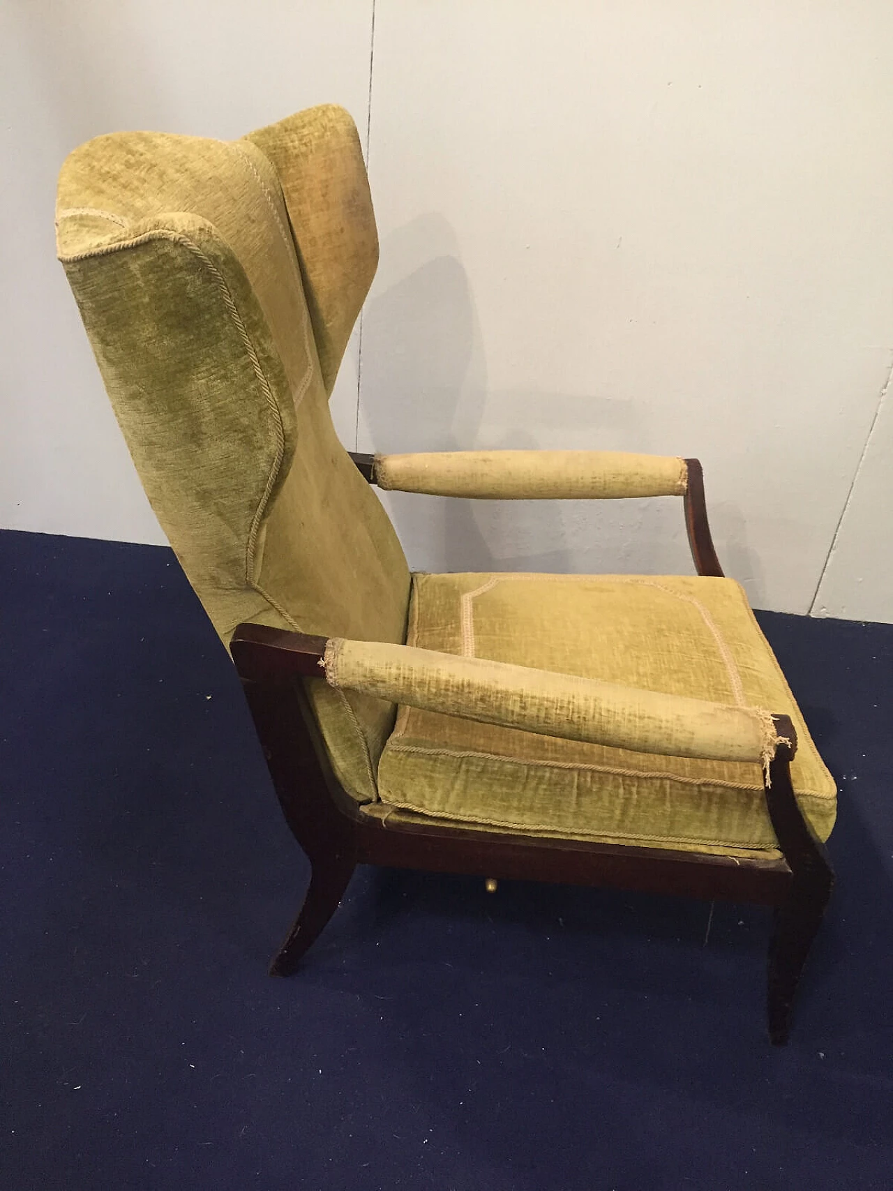 Pair of Bergère armchairs from the '40s to '50s 5