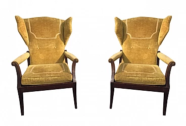 Pair of Bergère armchairs from the '40s to '50s