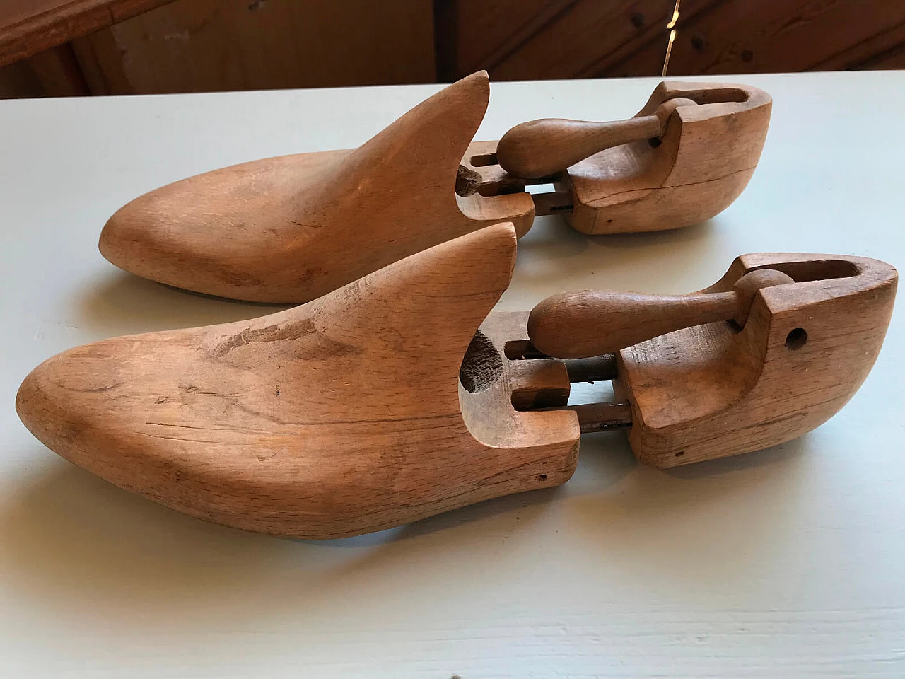 Paio di forme da scarpe vintage anni '40 4