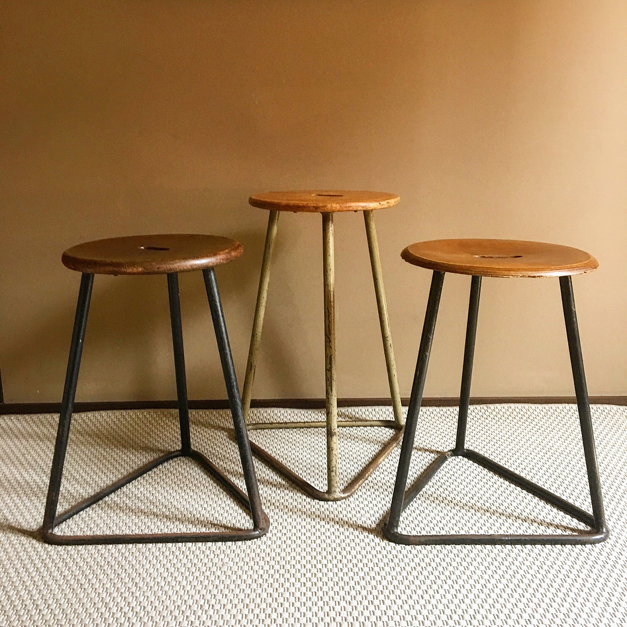 Set of industrial stools '60s 4