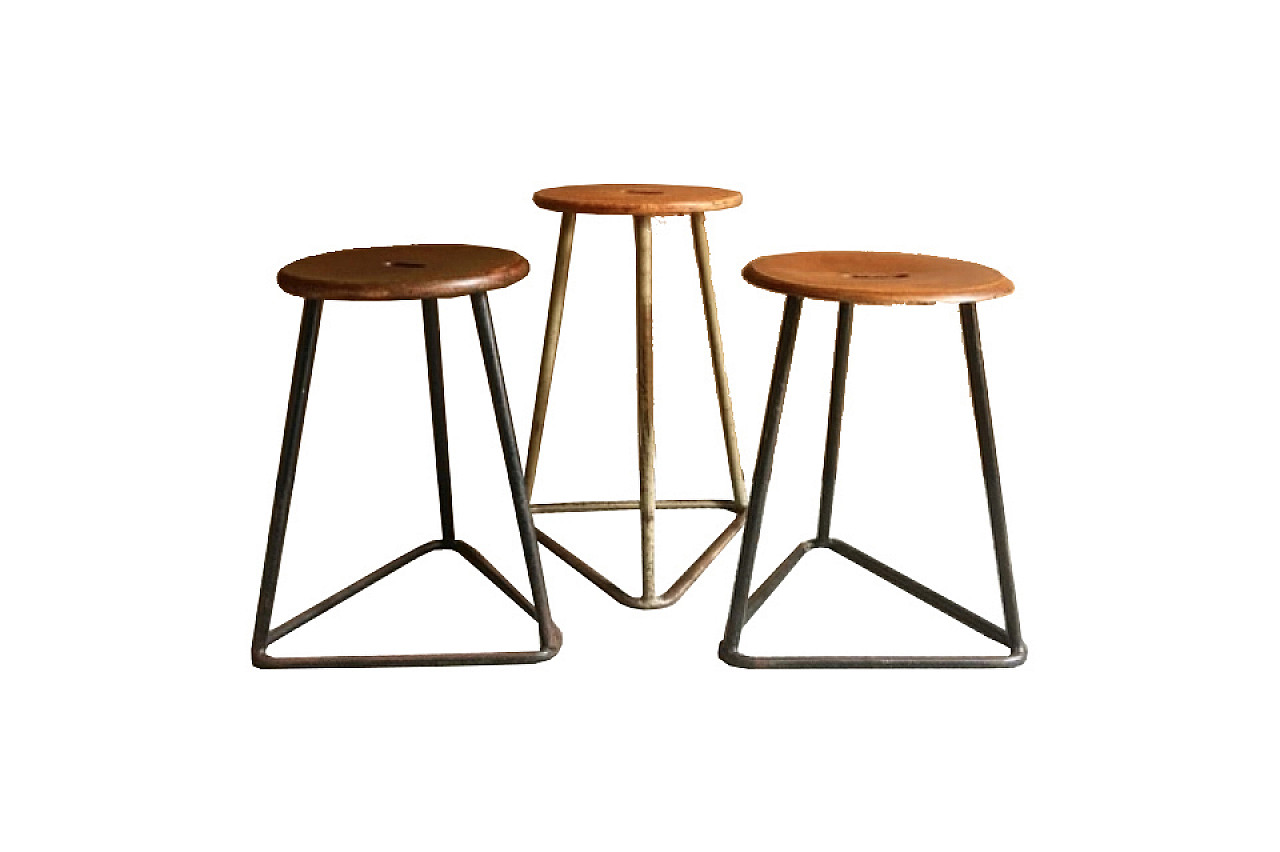Set of industrial stools '60s 5