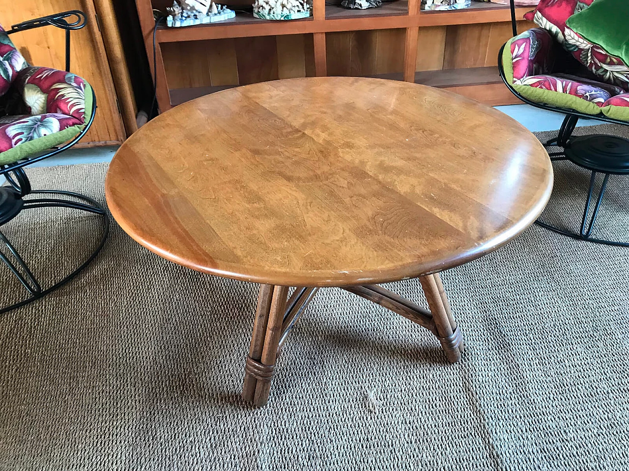 Round swivel coffee table H. Wakefield "Ashcroft", '50s 3