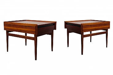 Pair of American bedside tables Esprit manufacture Dillingham