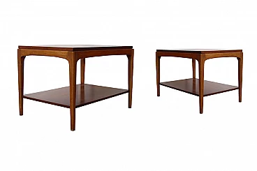 Pair of American tables by Lane Furniture 1950s