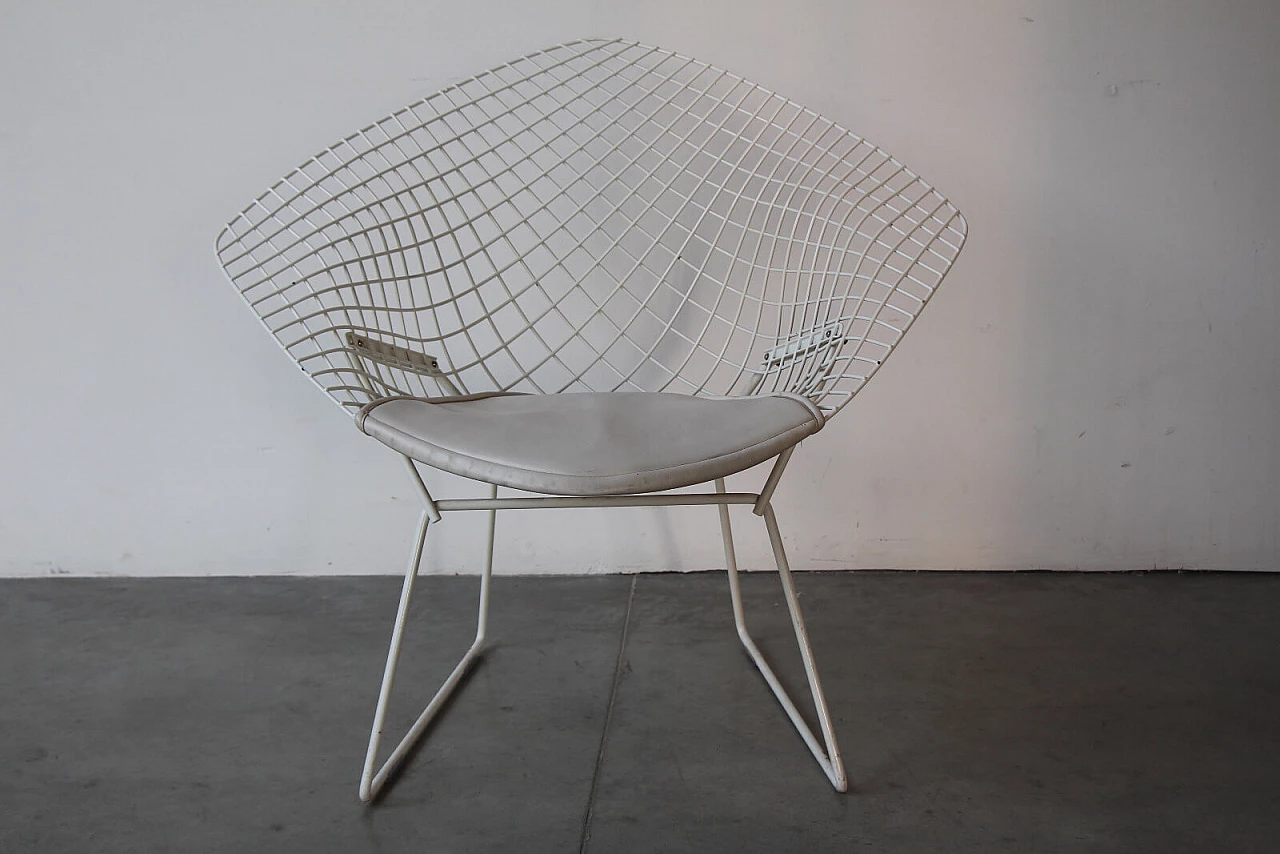 Pair of "Diamond" armchairs by Harry Bertoia for Knoll 4