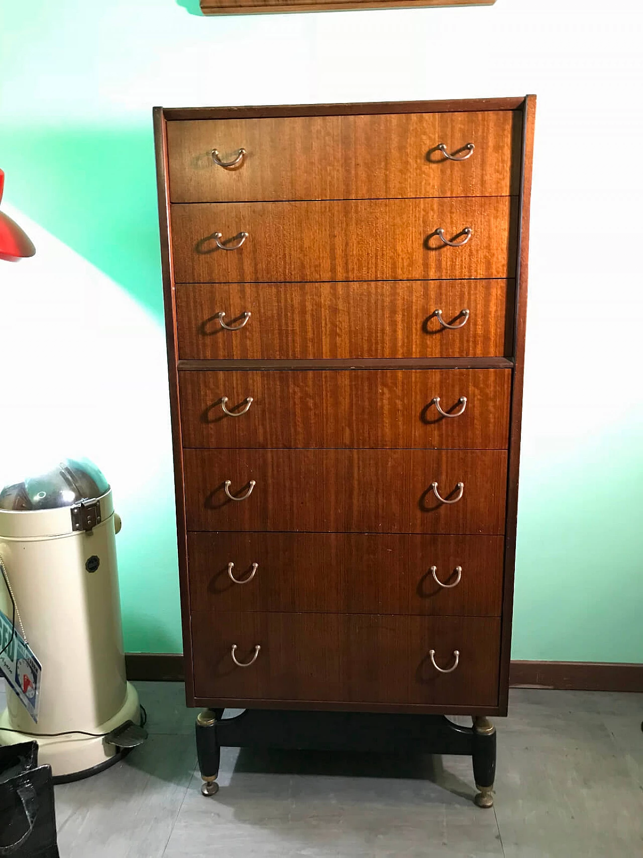 Cassettiera settimanale inglese "G-Plan" in teak, anni '50 2