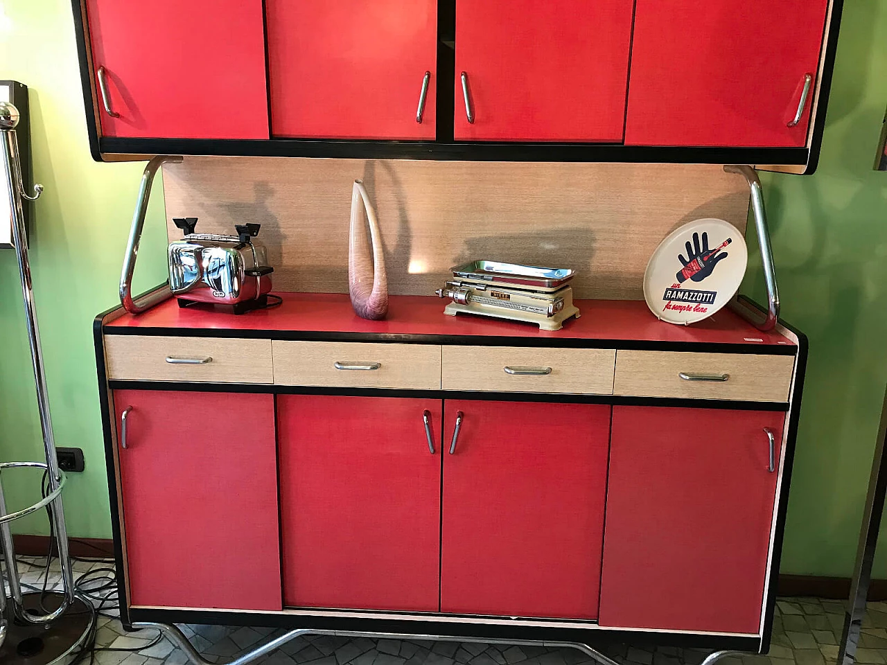 Mobile da cucina francese in formica, anni '50 5