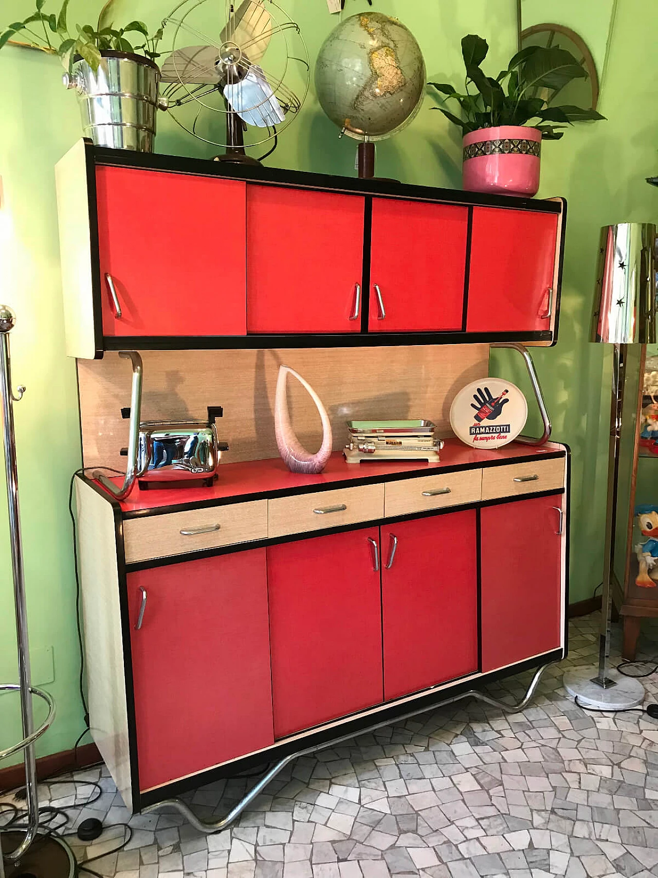 Mobile da cucina francese in formica, anni '50 2