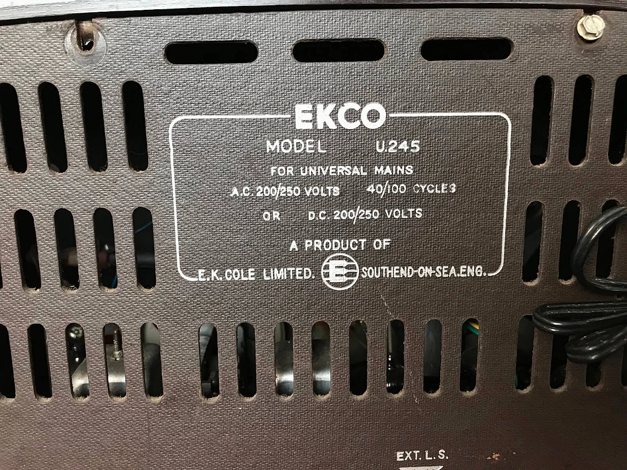 English radio model "U245" of the house Ecko, 50s 7