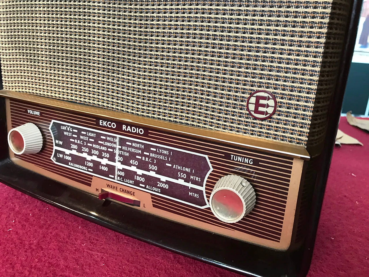Radio inglese modello "U245" della casa Ecko anni '50 4
