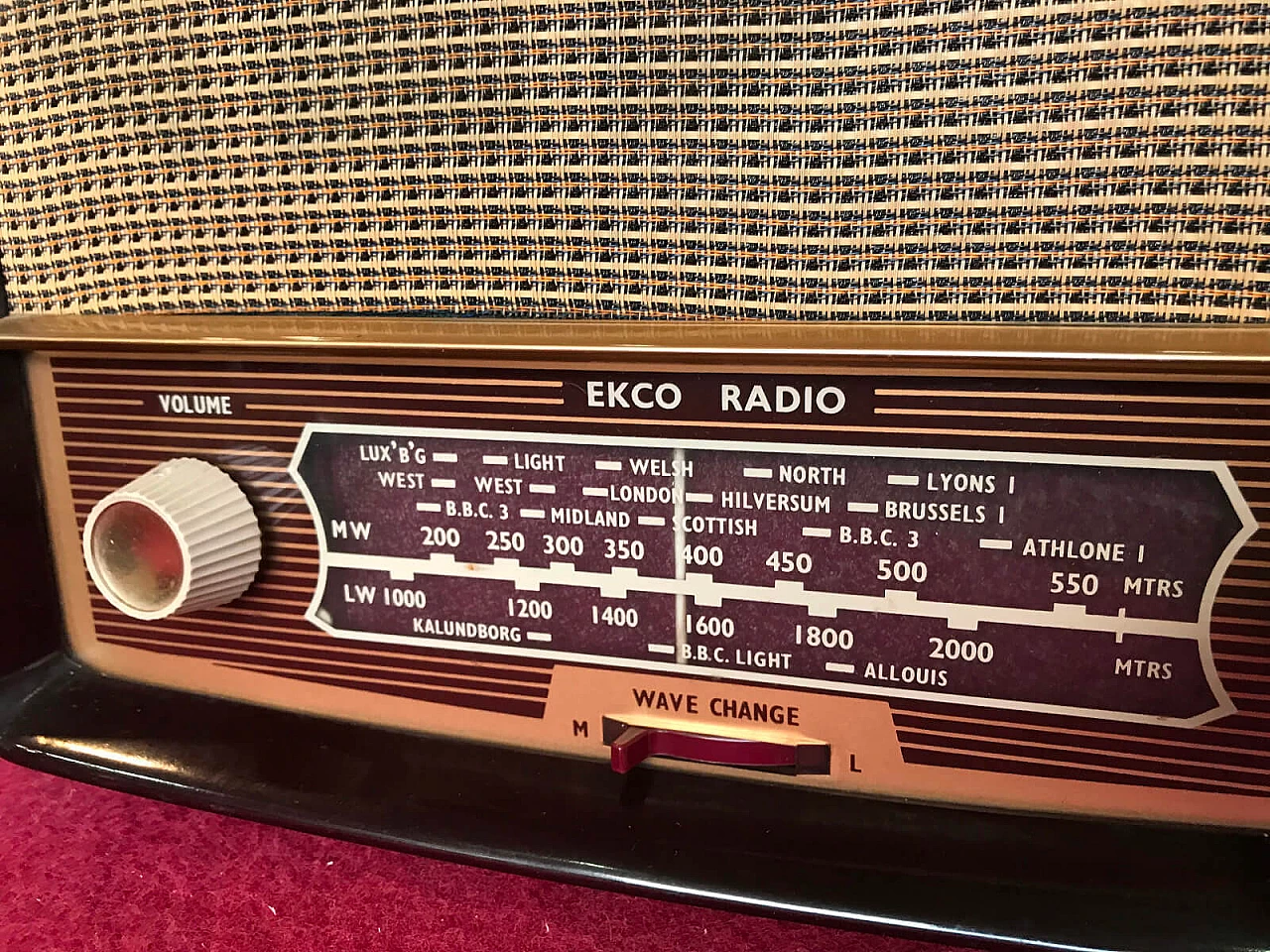 Radio inglese modello "U245" della casa Ecko anni '50 5