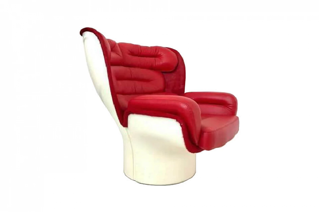 Poltrona "Elda chair" di Joe Colombo per Confort anni '60 1