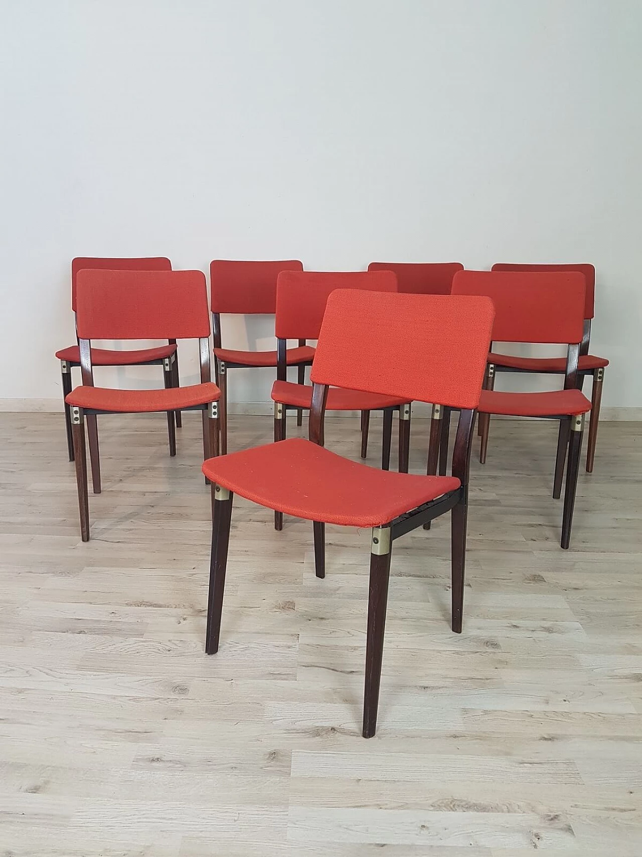 Set of 8 chairs "S82" by Eugenio Gerli for Tecno 3