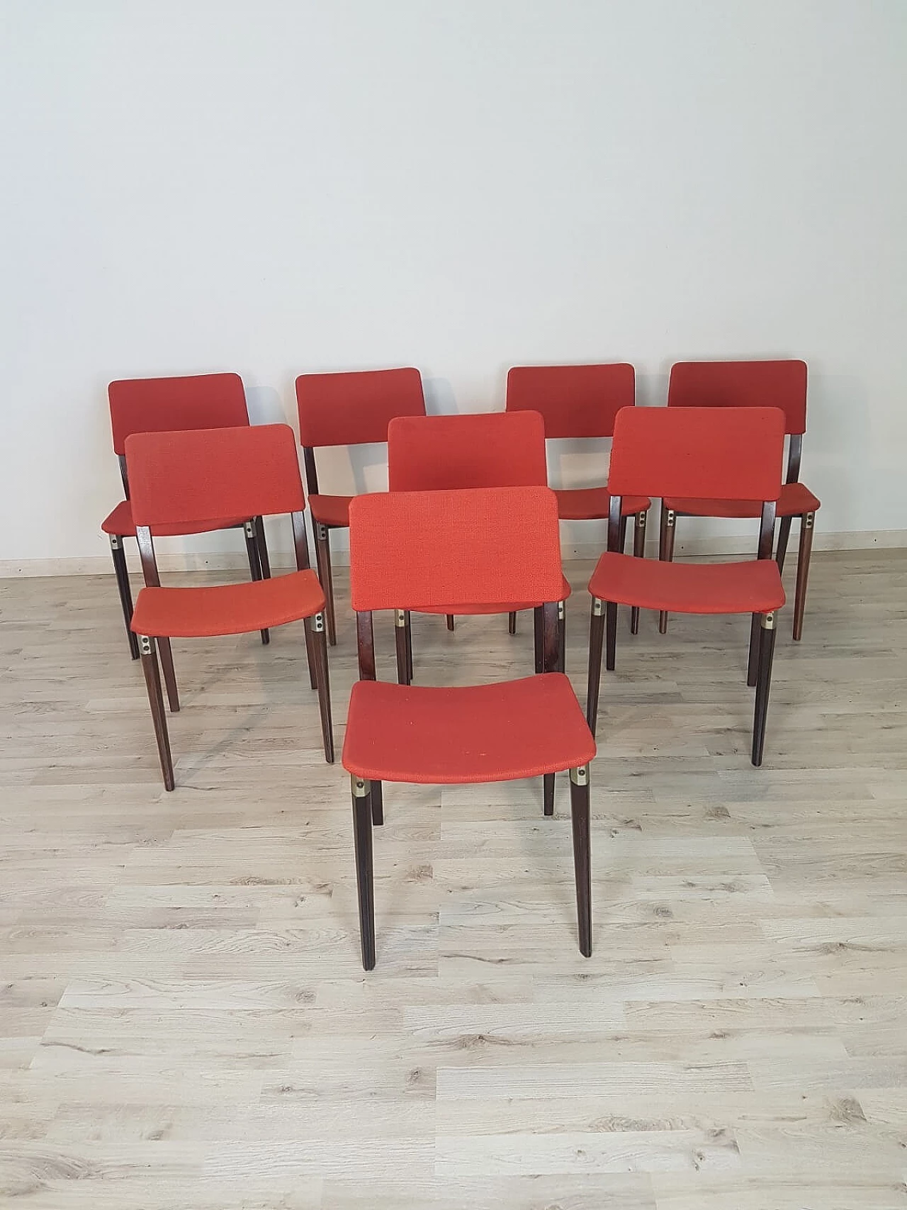 Set di 8 sedie S82 di Eugenio Gerli per Tecno, anni '60 4