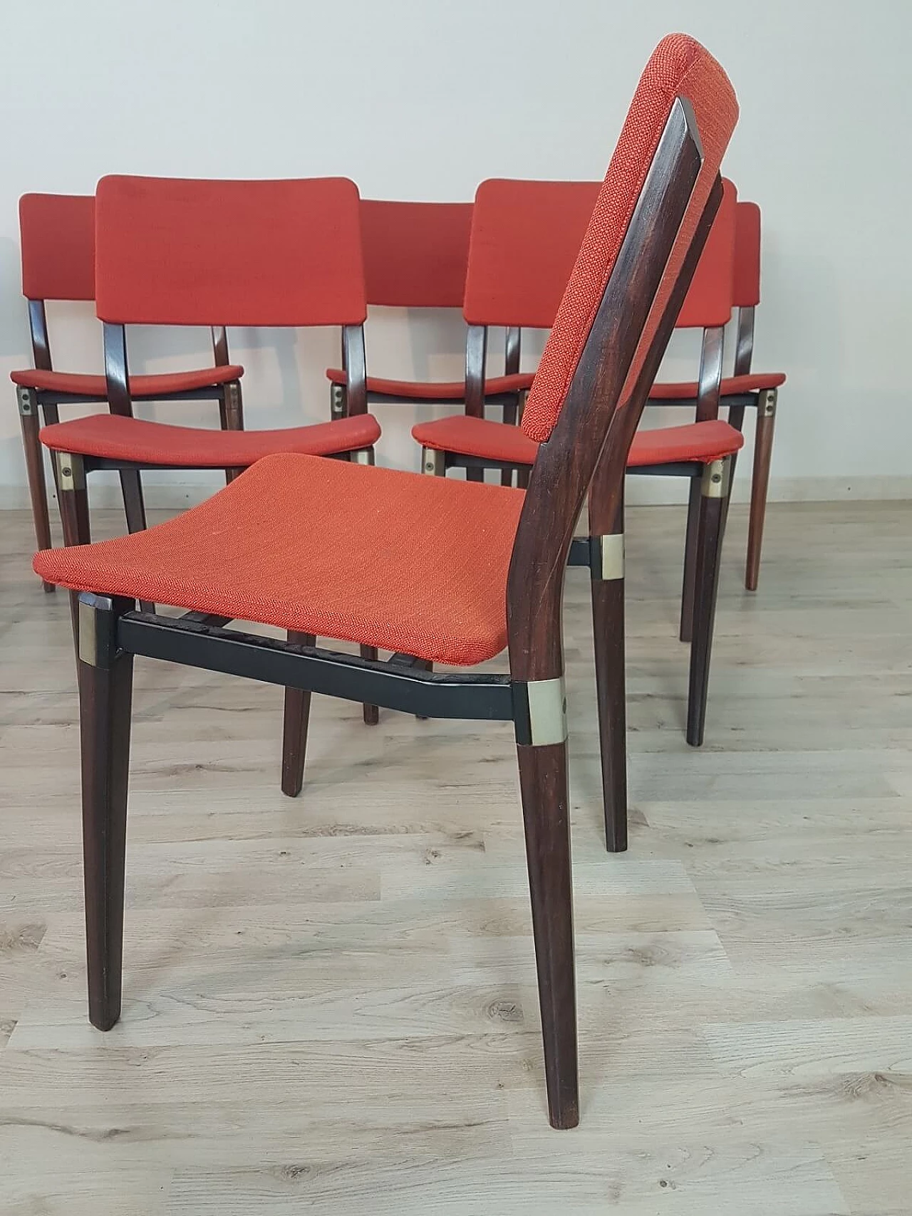 Set of 8 chairs "S82" by Eugenio Gerli for Tecno 6