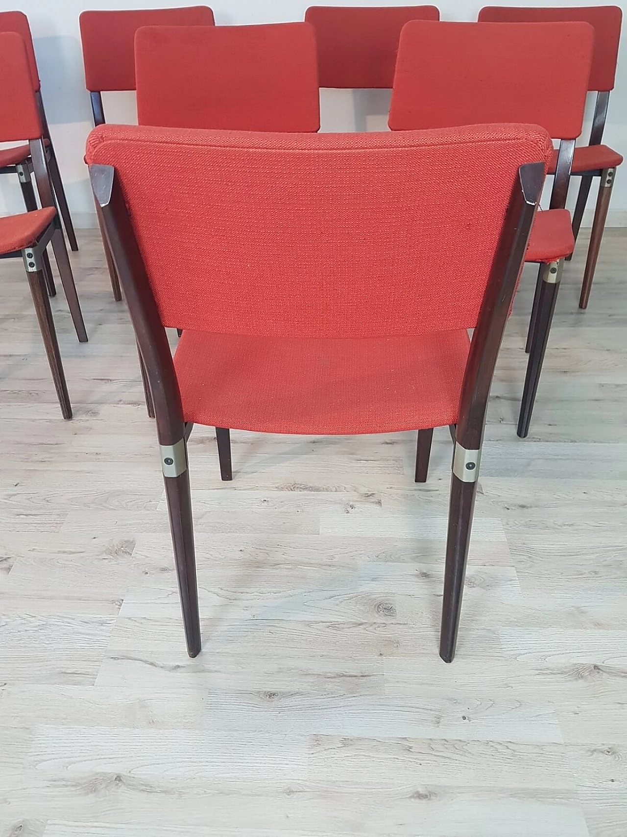 Set of 8 chairs "S82" by Eugenio Gerli for Tecno 8