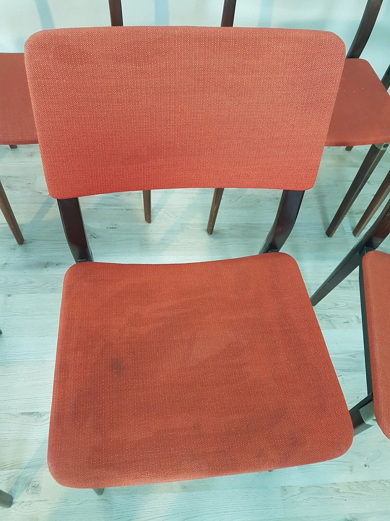 Set di 8 sedie S82 di Eugenio Gerli per Tecno, anni '60 11