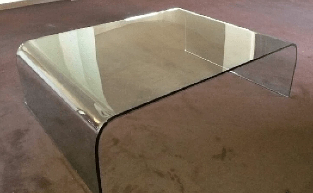 Glass coffee table "fiam", 1965 2