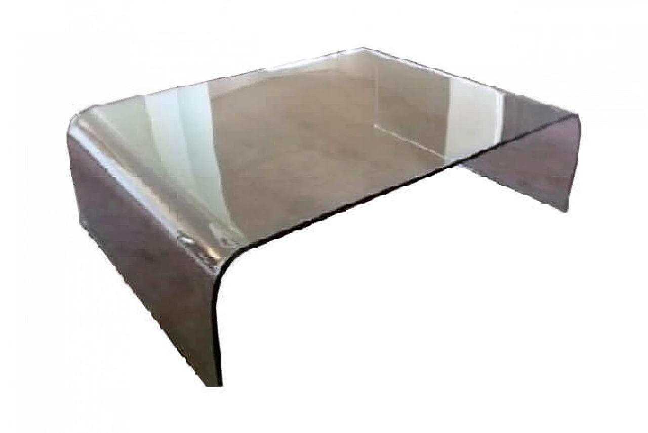 Glass coffee table "fiam", 1965 1