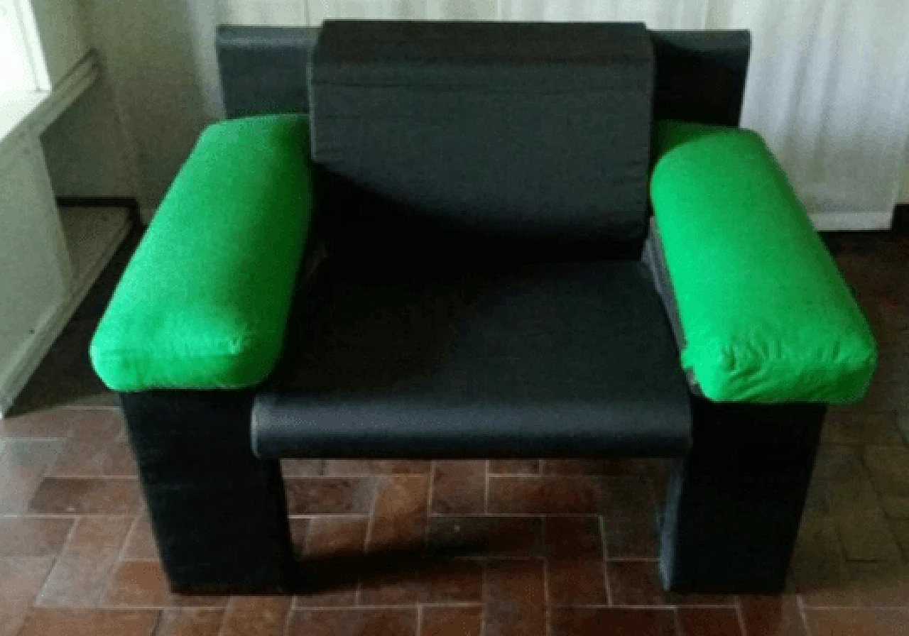 Pair of armchairs and pair of sofas, Driade, 80's 2