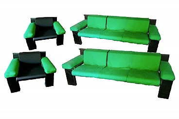 Pair of armchairs and pair of sofas, Driade, 80's