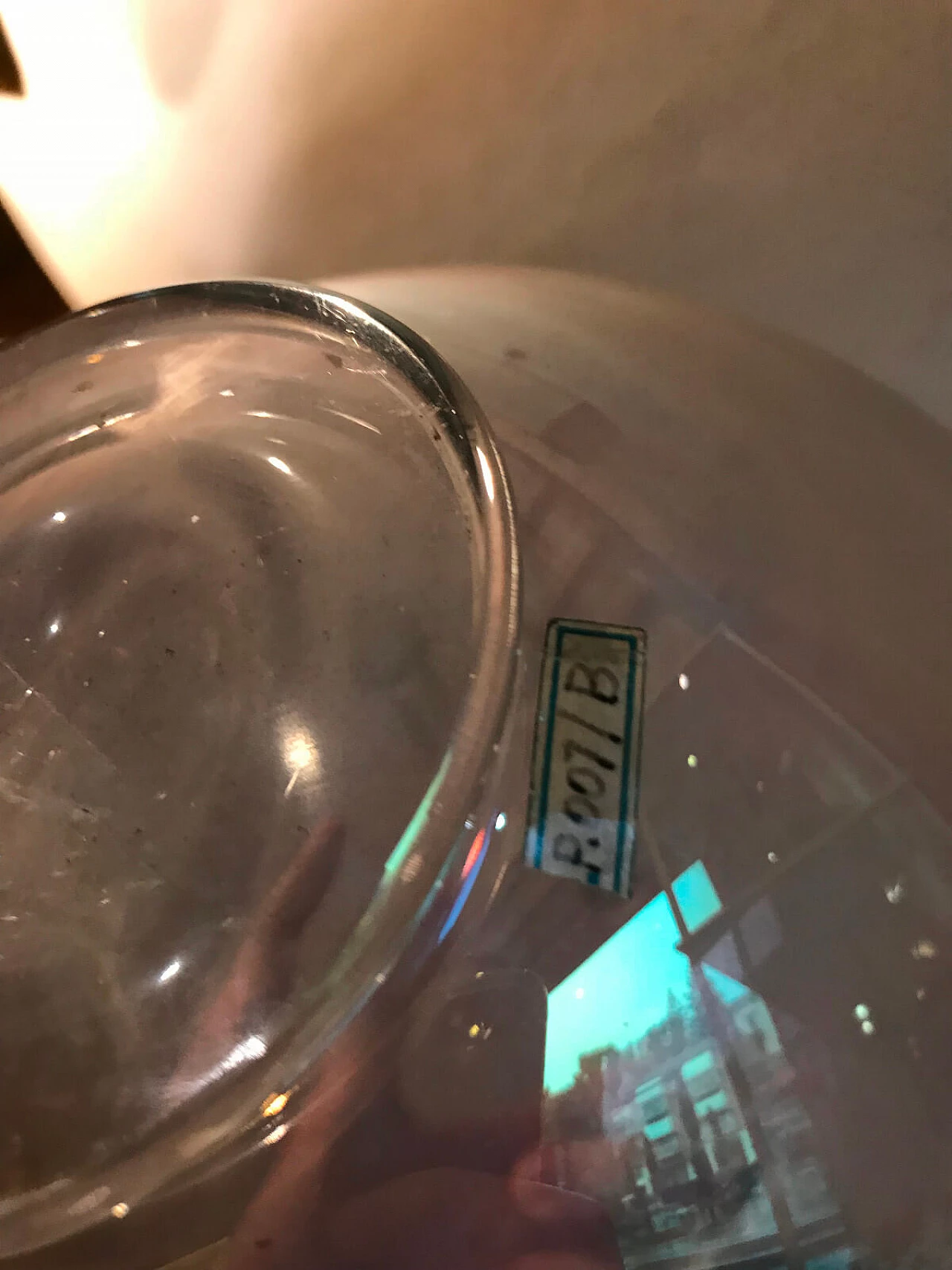 Vaso in vetro iridato di F. Poli per Seguso, Murano anni '40 4