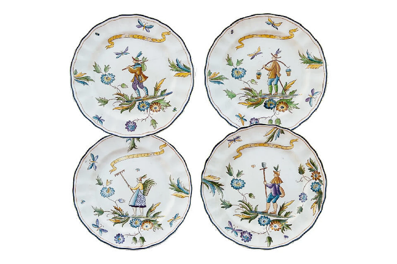 4 piatti "Ermione" di Gio Ponti per Ginori San Cristoforo 1053672