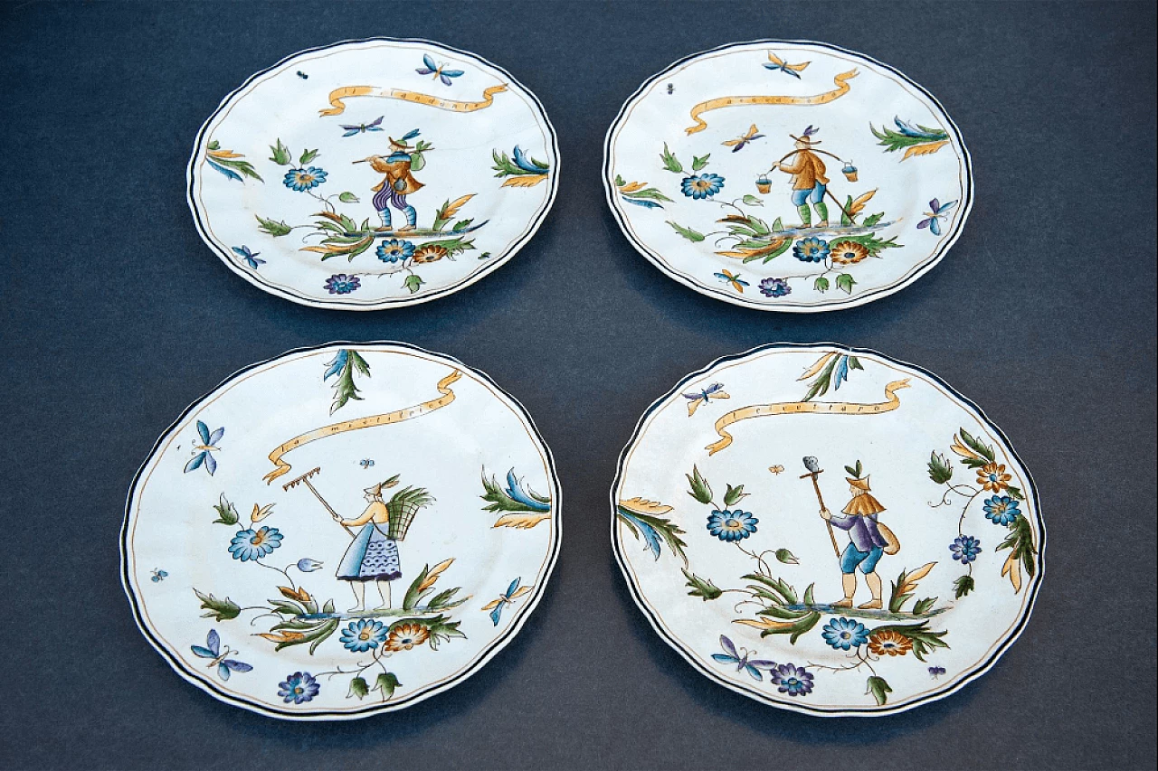 4 piatti "Ermione" di Gio Ponti per Ginori San Cristoforo 1053677