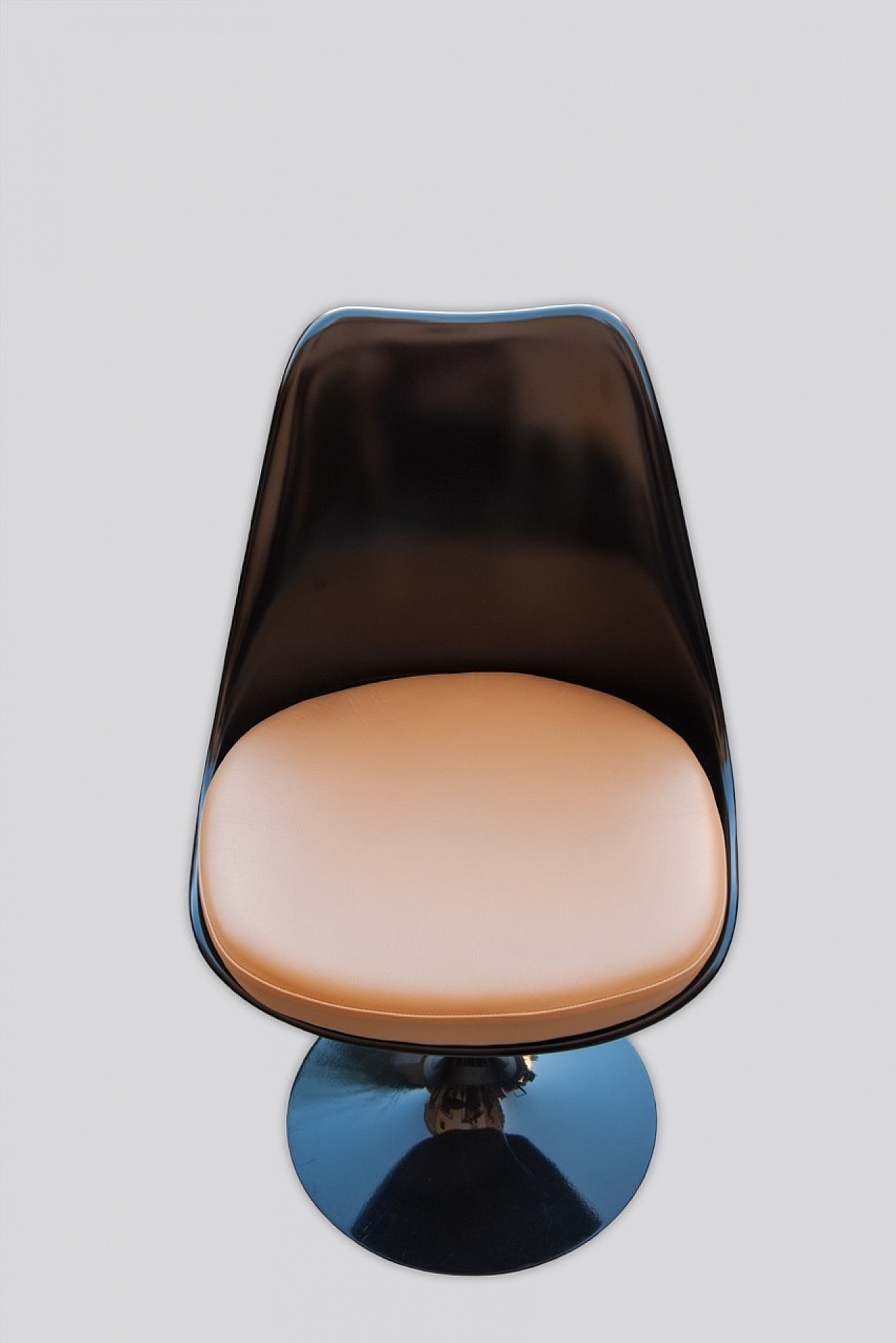 6 "Tulip" black swivel chairs by Eero Sarinen for Knoll 2