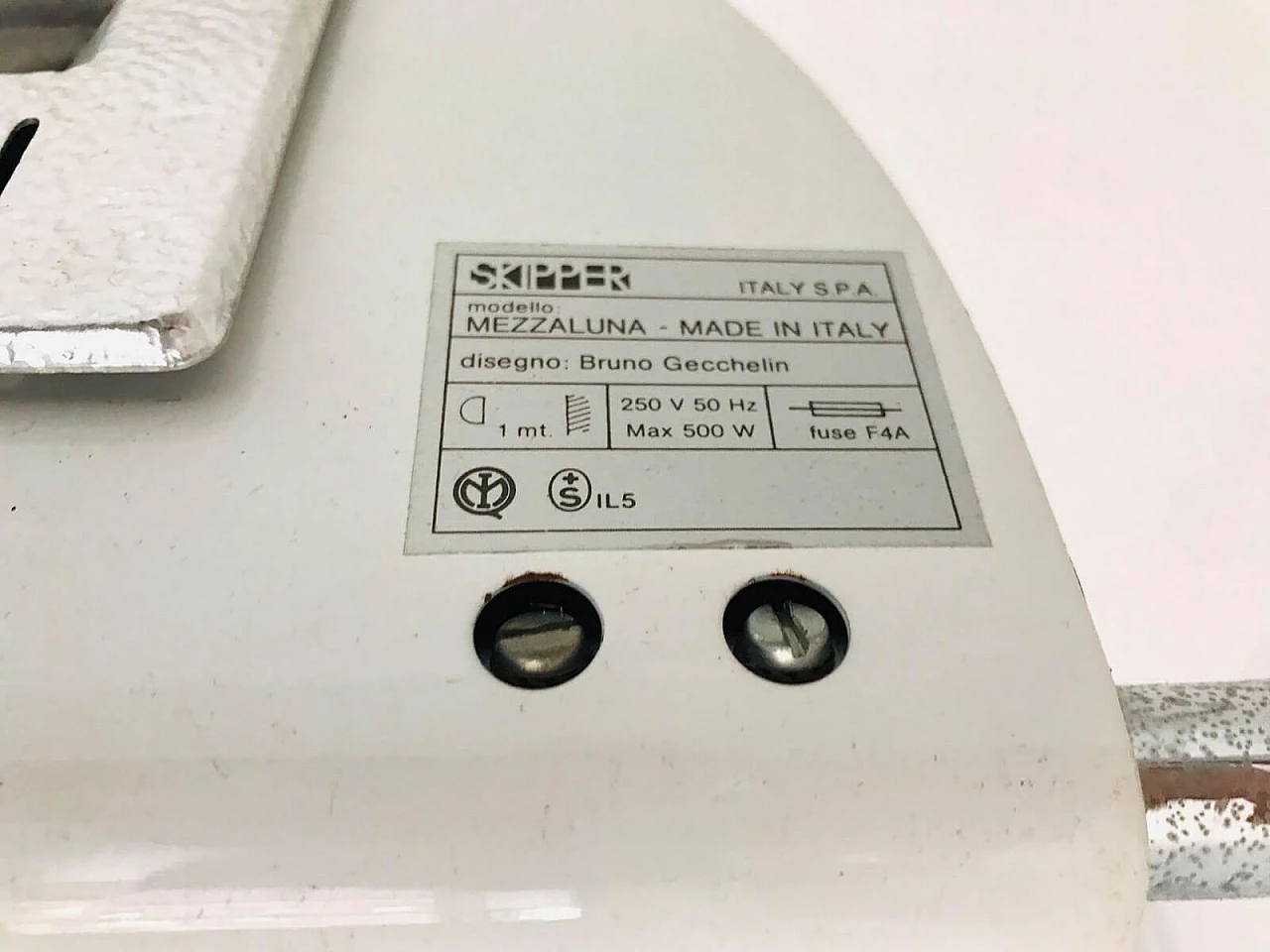 Lampada Mezzaluna Bruno Gecchelin per Skipper, anni '70 12