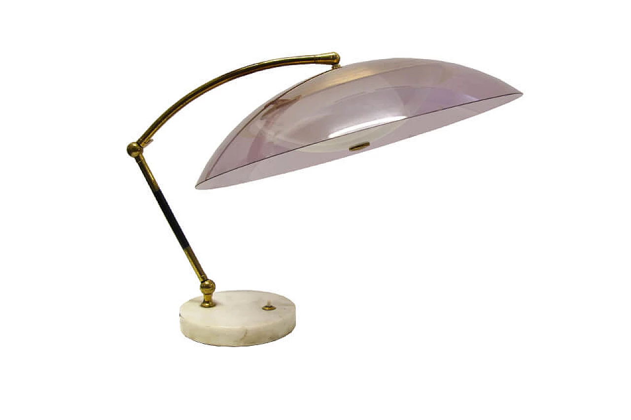 Stilux table lamp with hemispherical head, Italy, 60s 1