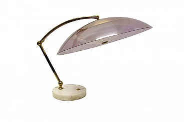 Stilux table lamp with hemispherical head, Italy, 60s