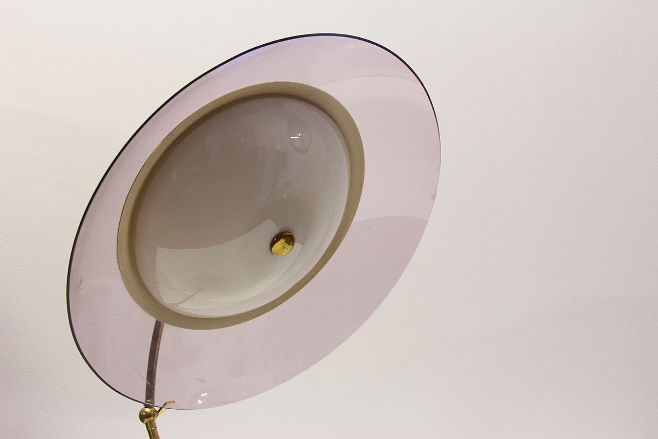 Stilux table lamp with hemispherical head, Italy, 60s 5