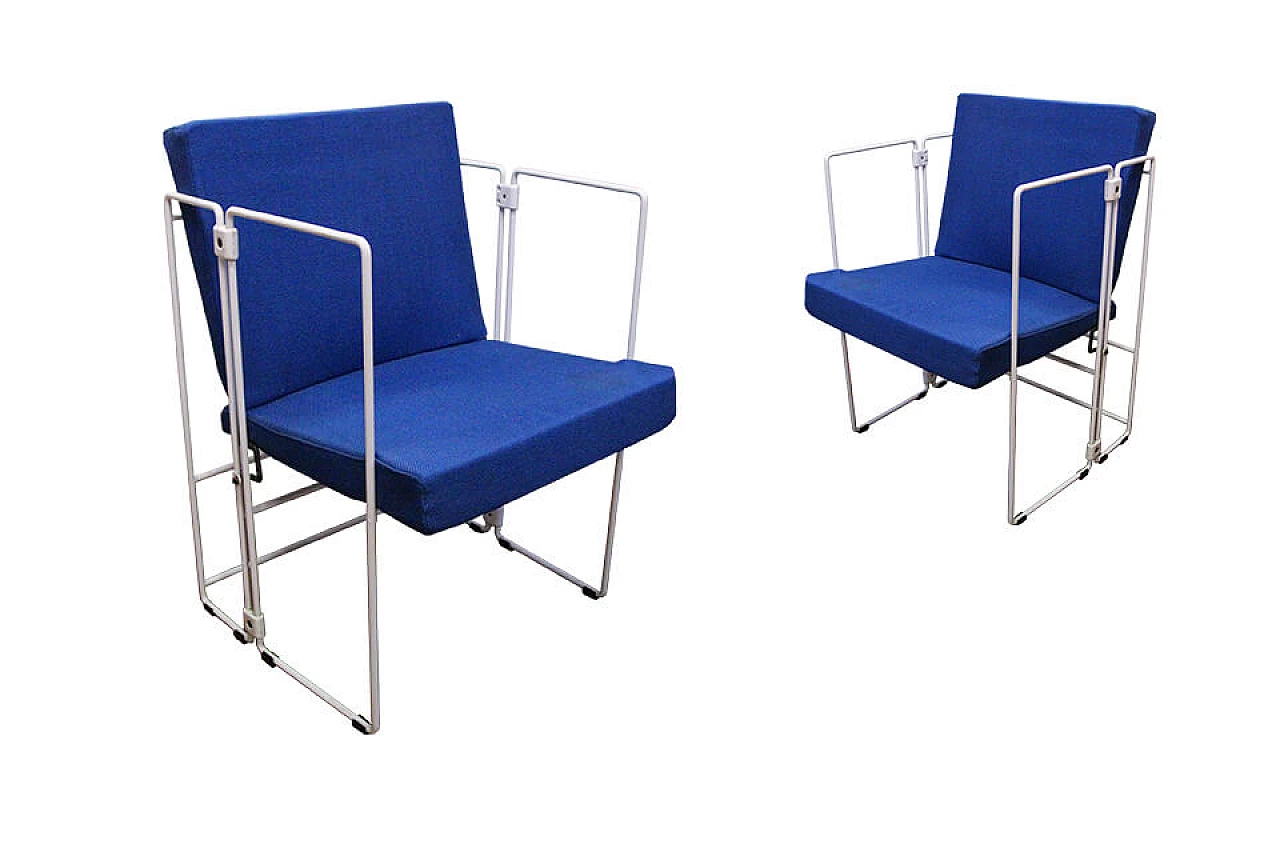 Pair of Jolly chairs by Cappai and Mainardis for Alfeo 1