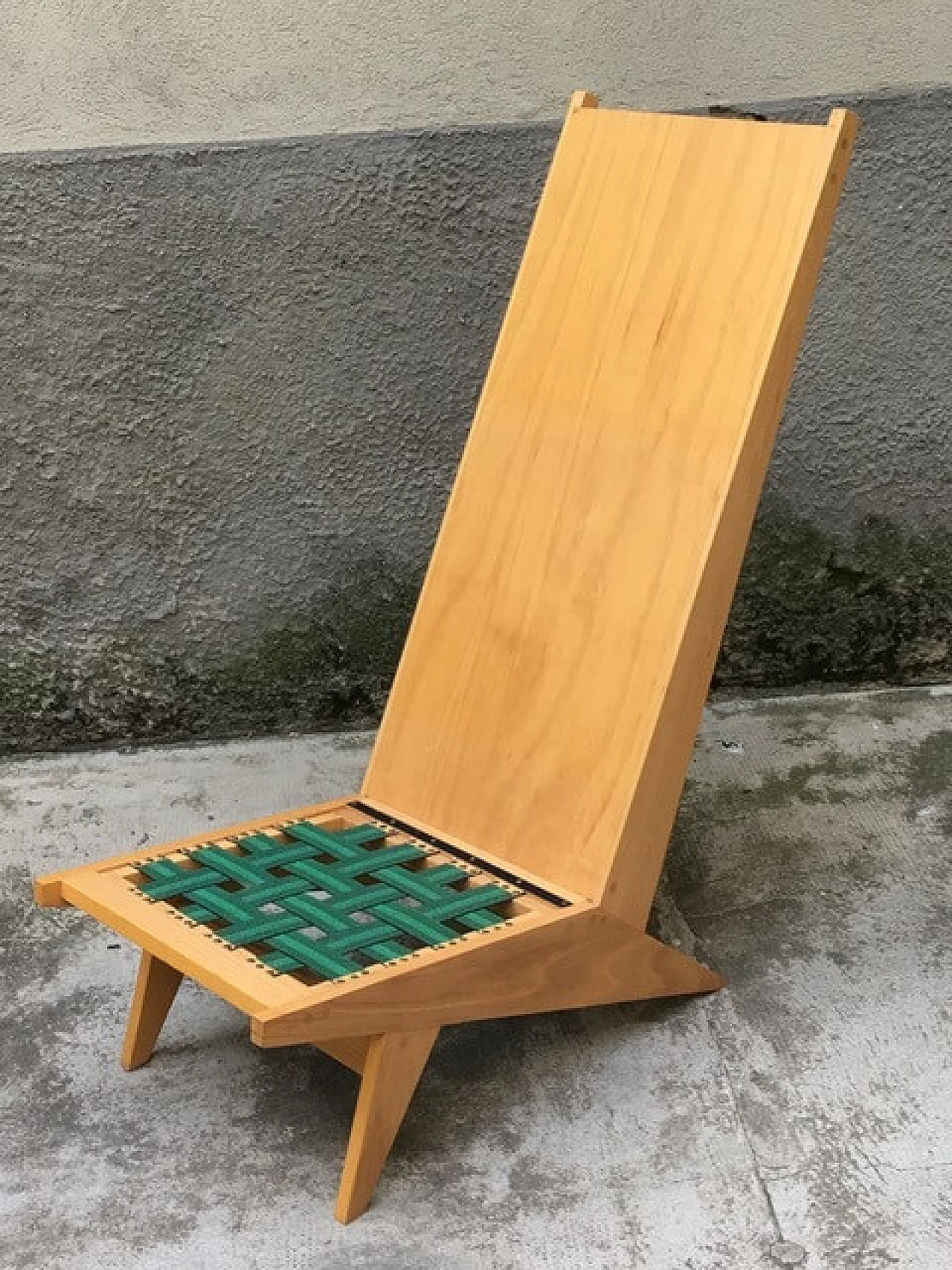 Pair of armchairs with elongated backrest, Italy '70s 6