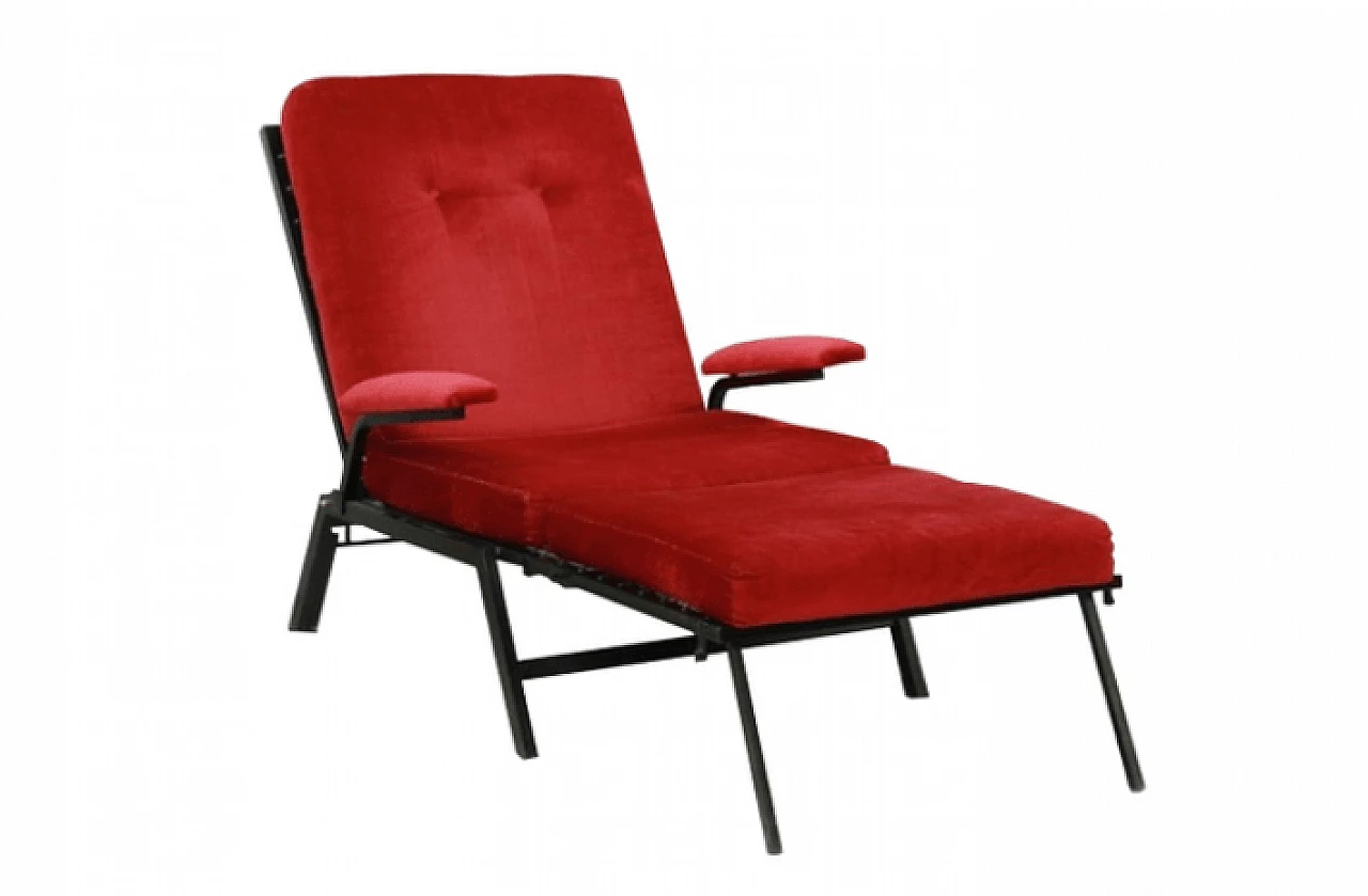 Chaise Longue Vintage in stile scandinavo 1