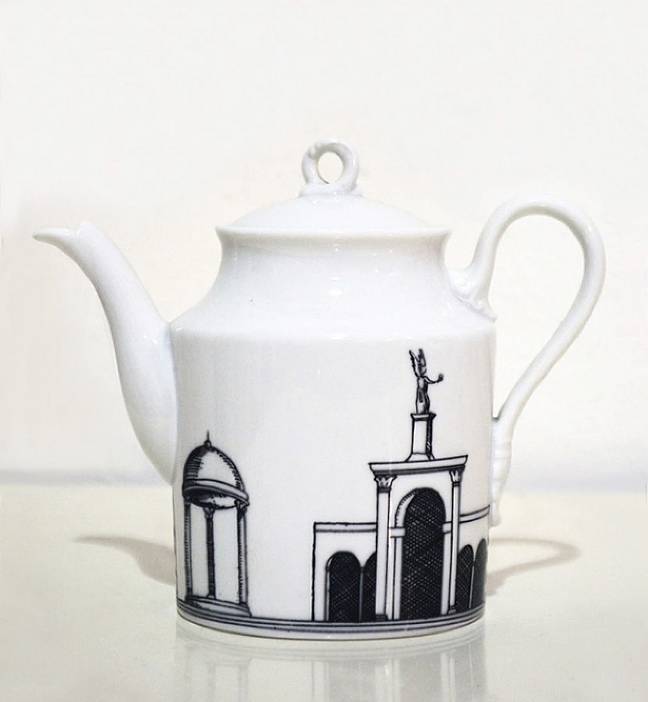 Servizio da tè in ceramica di Barnaba Fornasetti per Ginori 6