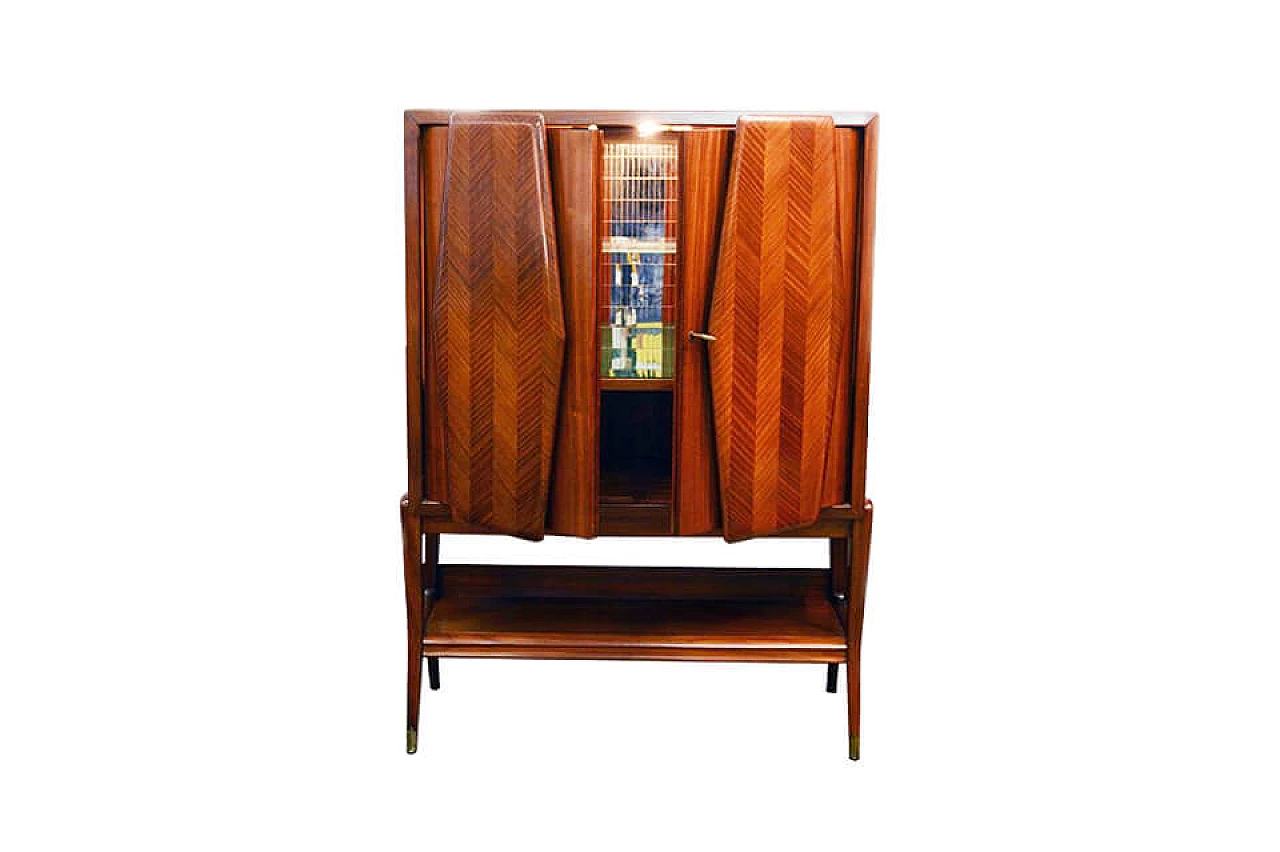 Rosewood bar cabinet by Vittorio Dassi, 1950s 1