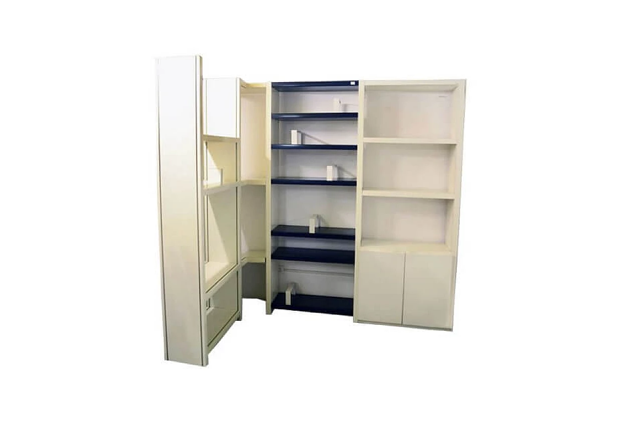 Corner wardrobe or bookcase Dodona 300 by Ernesto Gismondi for Artemide 1
