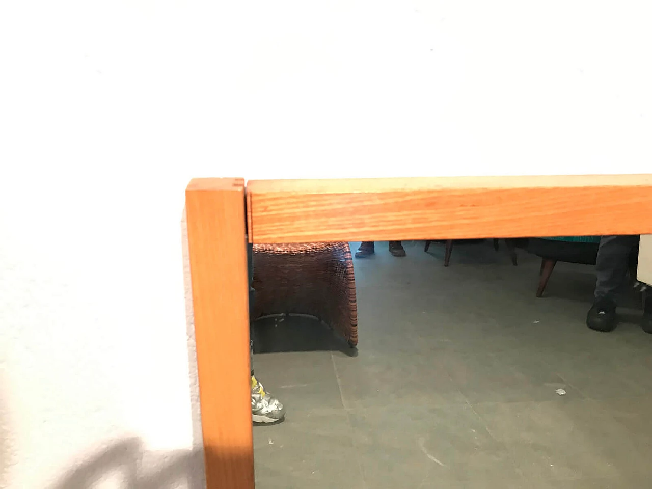 Specchio design quadrato con nuvola rossa, anni '70 2