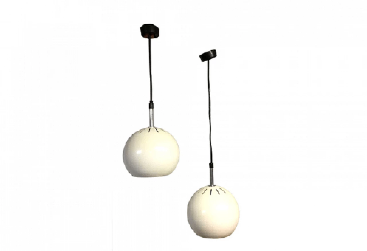 Pair of Alta Lite hanging lamps, Italy, 70s 1