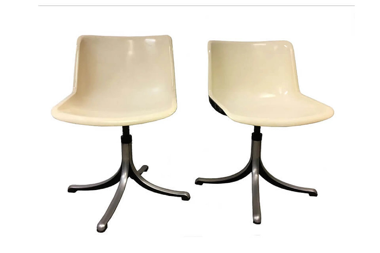 Pair of office chairs Modus by Borsani per Tecno, 1975 1