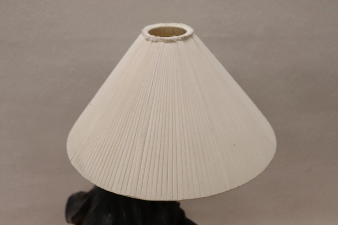 Art Nouveau terracotta table lamp, first half of the 20th century 4