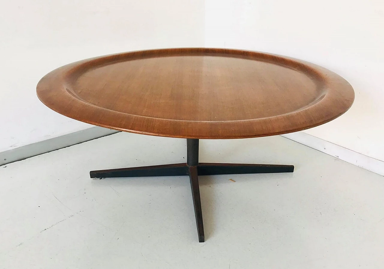 Tavolino Moscatelli Gianni in legno design anni '60 2
